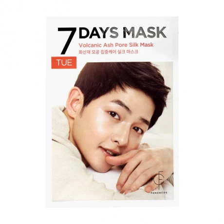 Mặt nạ tơ tinh chất tro núi lửa (thứ 3) 7Days Volcanic Ash Detox Silk Mask (25ml)