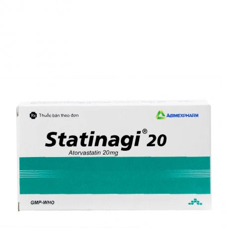 Statinagi 20 (Hộp 3 vỉ x 10 viên)