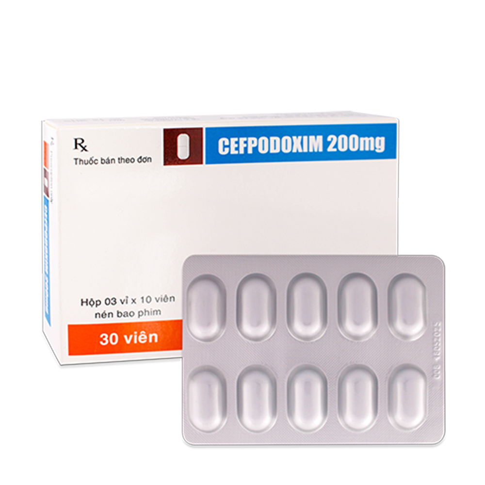Cefpodoxim 200mg T.V pharm (3vi x 10vien)