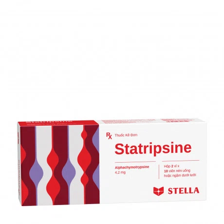 Statripsine 4,2mg (2 Vi x 10 Vien) Stella