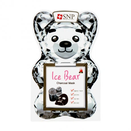 Mặt nạ dưỡng da săn chắc gấu băng SNP Ice Bear Charcoal Mask (33ml)