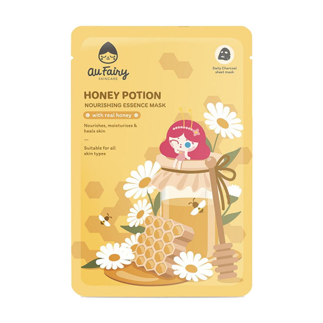 Mặt nạ đen mật ong dưỡng da Au Fairy Honey Potion Mask (25ml)