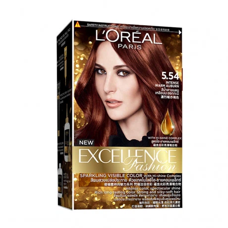 Thuốc nhuộm tóc L'Oreal Excellence Fashion 5.54 nâu đỏ ánh cam