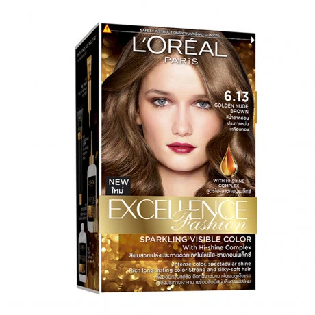Thuốc nhuộm tóc L'Oreal Excellence Fashion 6.13 nâu vàng ánh khói