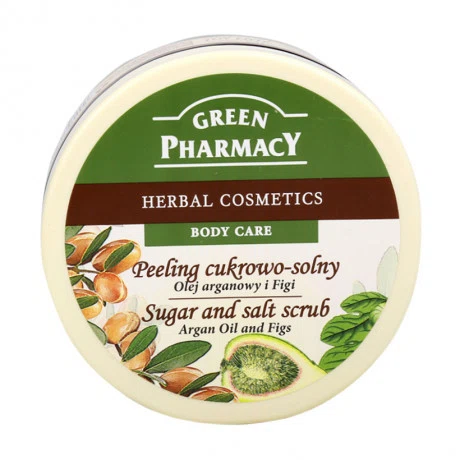 Tẩy tế bào chết toàn thân dầu argan & quả sung Green Pharmacy (300ml)