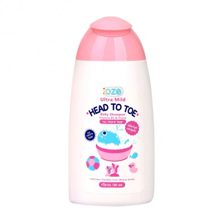 Dầu tắm gội toàn thân cho bé Oze Vitamin B5 & Fruity (180ml)