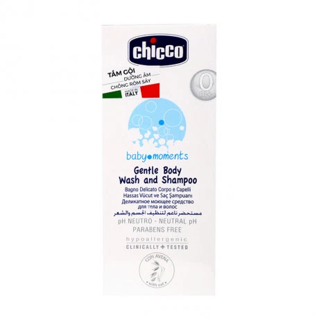 Sữa tắm gội chiết xuất yến mạch Chicco 0M+ (200ml)