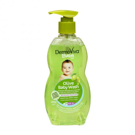 Sữa tắm gội chiết xuất olive cho bé Dermoviva (200ml)