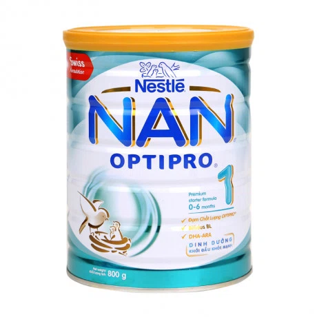 Sữa bột dinh dưỡng cho trẻ  0-6 tháng tuổi Nan Optipro số 1 (Hộp 800g)