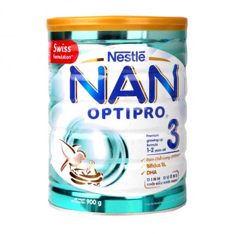 Sữa Bột Dinh Dưỡng NAN OPTIPRO 3 Cho Trẻ 1-2 tuổi hộp 900g