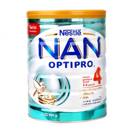 Sữa bột dinh dưỡng cho trẻ 2-6 tuổi Nan Optipro 4 (Hộp 900g)