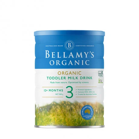 Sữa bột công thức bước 3 cho trẻ 12-36 tháng tuổi Bellamy's Organic (900g)