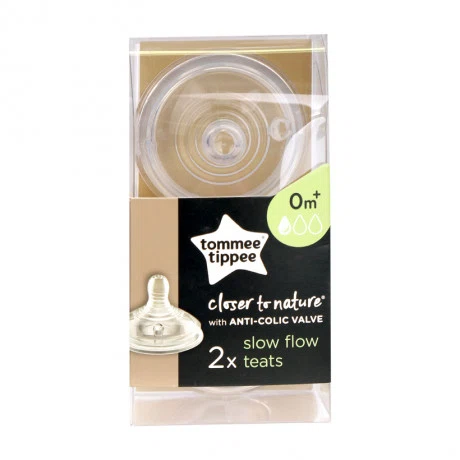 Núm ty Tommee Tippee Slow Flow 0-3 tháng (2 cái/vỉ)