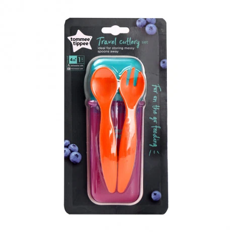 Bộ thìa nĩa du lịch cho bé từ 4 tháng tuổi Tommee Tippee