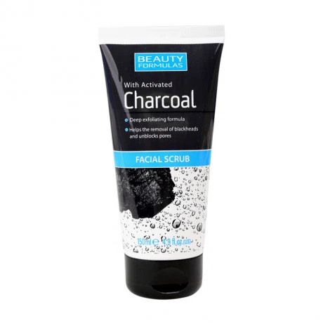 Tẩy tế bào chết than hoạt tính Beauty Formulas Charcoal Facial Scrub (150ml)