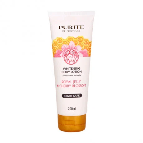 Sữa dưỡng thể trắng da chiết xuất sữa ong chúa & hoa anh đào Purite (200ml)