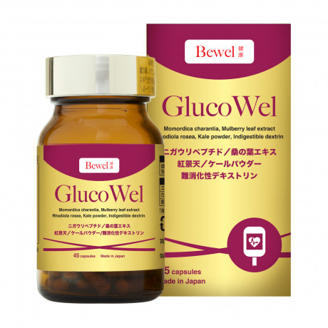 Thực phẩm bảo vệ sức khỏe hỗ trợ kiểm soát lượng đường trong máu Bewel Glucowel (Hộp 45 viên)