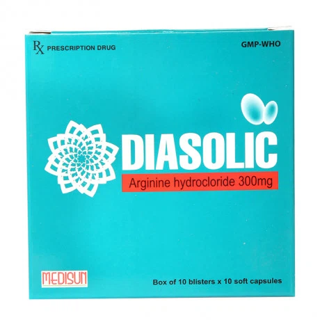 Diasolic 300mg (10 vỉ x 10 viên/hộp)