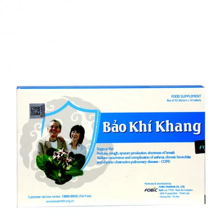 FOBIC Bao Khi Khang Giam Dom, Ho, Kho Tho (2Vi X 10Vien)