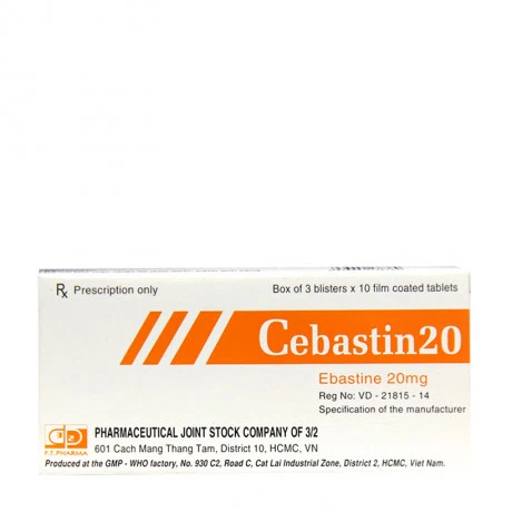 Cebastin 20mg (3vi x 10Vien)