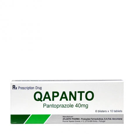 Viên nén Qapanto 40mg trào ngược dạ dày - thực quản, loét đường tiêu hóa (6 vỉ x 10 viên)