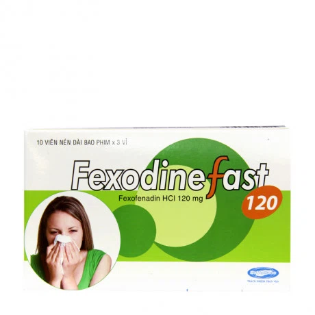 Fexodinefast 120mg (Hộp 3 vỉ x 10 viên)