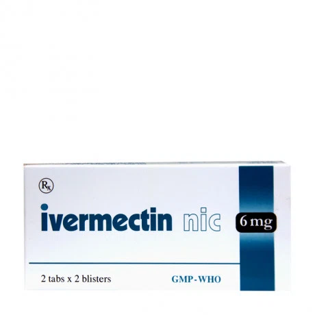 Ivermectin Nic 6mg (2 vỉ x 2 viên/hộp)