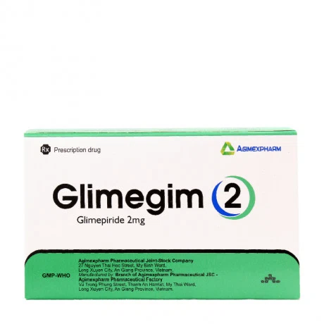 Glimegim 2mg (Hộp 3 vỉ x 10 viên)
