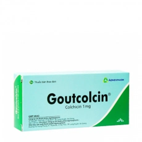 Goutcolcin 1mg (Hộp 2 vỉ x 20 viên nén)