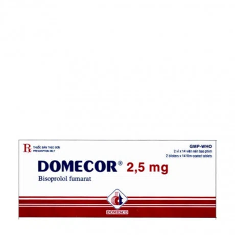 Domecor 2,5mg (Hộp 2 vỉ x 14 viên)