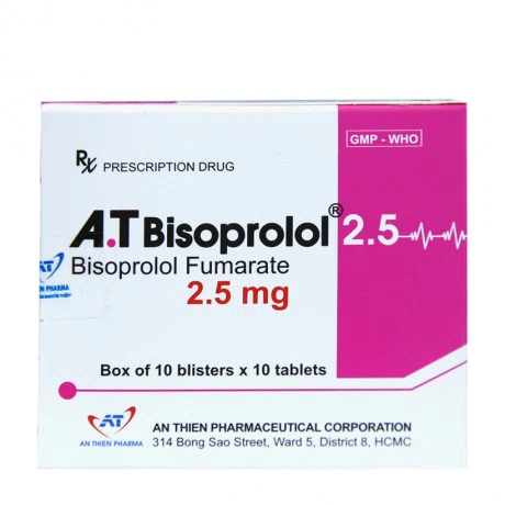 A.T Bisoprolol 2.5mg (10vi x 10vien) An Thien