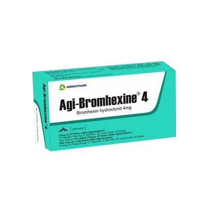 Agi-Bromhexine 4mg (3 vỉ  x 10 viên/hộp)