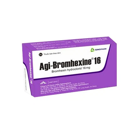 Agi-Bromhexine 16mg (10 vỉ x 10 viên/hộp)