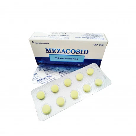 Viên nén Mezacosid 4mg điều trị hỗ trợ giãn cơ trong thoái hóa đốt sống (3 vỉ x 10 viên)