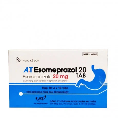 A.T Esomeprazol 20mg (Hộp 10 vỉ x 10 viên)