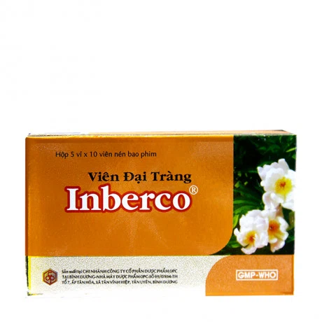 Viên đại tràng Inberco OPC trị tiêu chảy, viêm đại tràng, lỵ (5 vỉ x 10 viên)