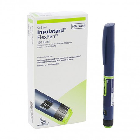 Hỗn dịch tiêm Insulatard FlexPen 100IU/ml insulin trị đái tháo đường 0
