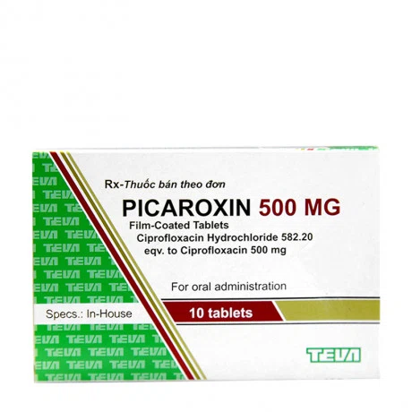 Picaroxin 500mg (Hộp 1 vỉ x 10 viên)