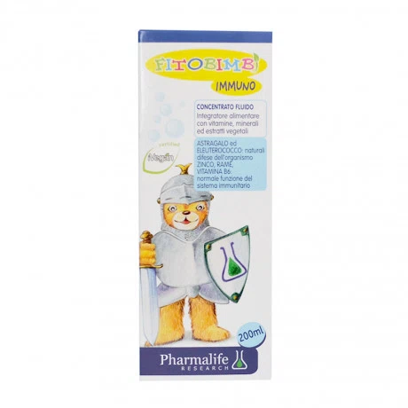 Siro Fitobimbi Immuno hỗ trợ tăng cường miễn dịch, đề kháng cho trẻ (Chai 200ml)