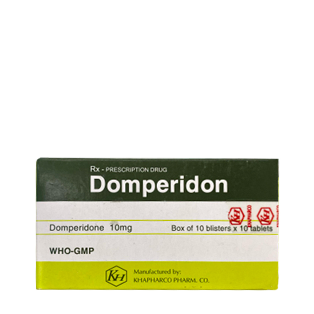 Domperidone 10mg Khanh Hoa (10vi x 10vien)
