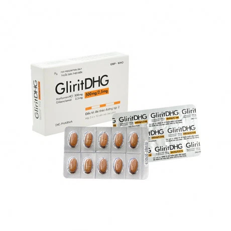 GLUMEBEN 500mg/2,5mg (3vi x 10vien) (Glirit)