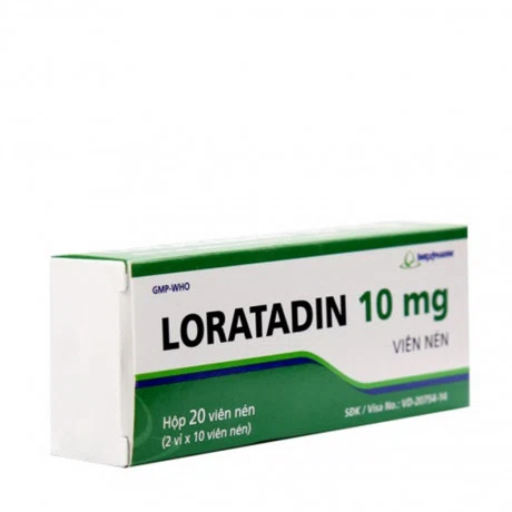 Loratadine 10mg (2 vỉ x 10 viên)