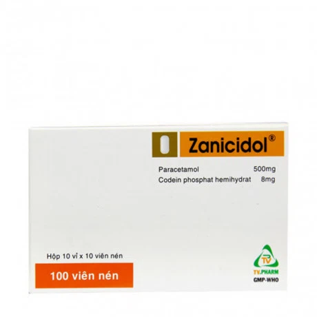 Zanicicol 500mg/8mg (10vi x 10vien)