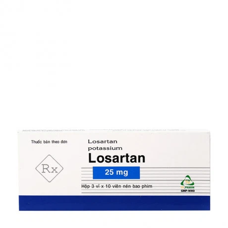 Losartan 25mg TV (3Vi x 10Vien)