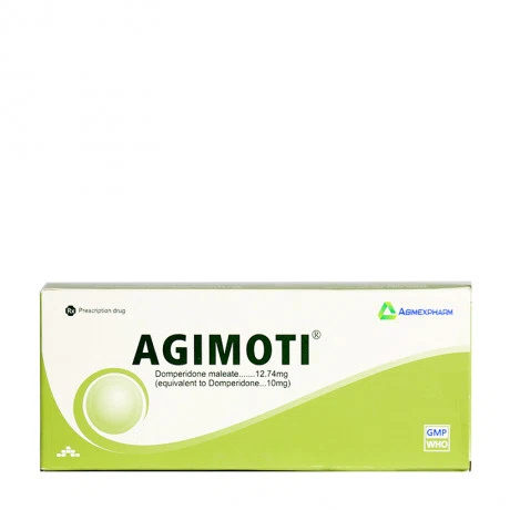 Đổi sang mã mới P18108-Thuốc điều trị triệu chứng nôn và buồn nôn Agimoti 10mg (10 vỉ x 10 viên/hộp)