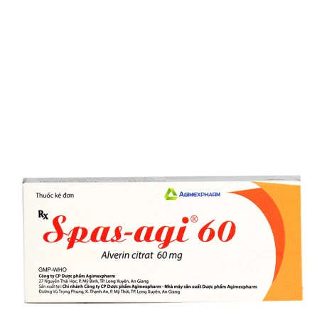 Spas-Agi 60mg (Hộp 6 vỉ x 10 viên)