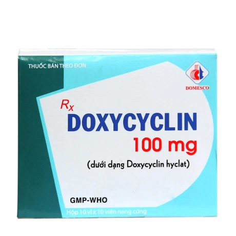 Doxycyclin 100 mg (10vi x 10vien) Chuyển mã P09231