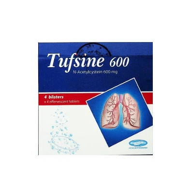 Thuốc đường hô hấp Tufsine 600mg (4 vỉ x 4 viên)