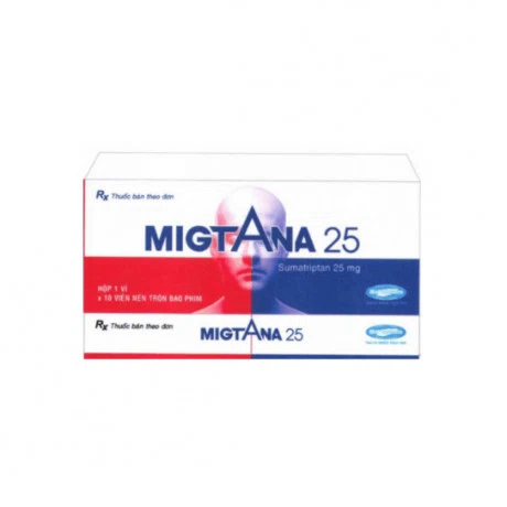 Thuốc thần kinh Migtana 25mg (3 vỉ x 10 viên)