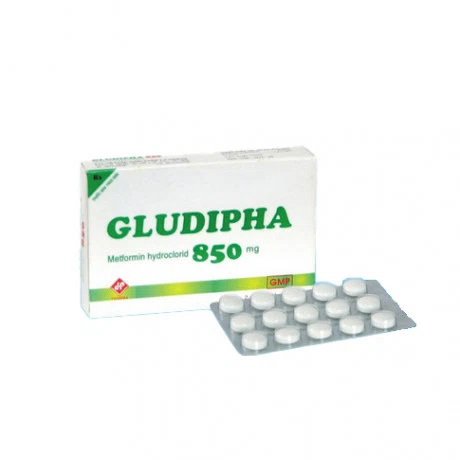 Gludipha 850mg (Hộp 4 vỉ x 15 viên)